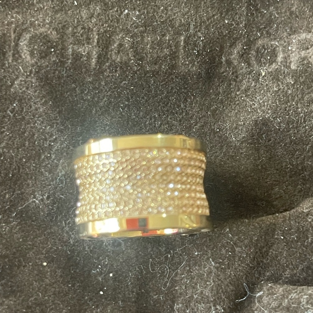 Michael Kors gold barrel ring-size 7